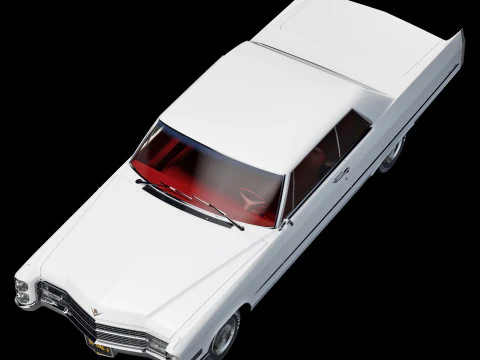 Cadillac coupe de ville 1966 3D Model