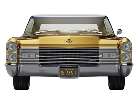 Cadillac coupe de ville convertible 1966 Modelo 3D