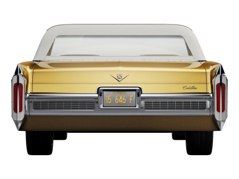 Cadillac coupe de ville convertible 1966 Modelo 3D