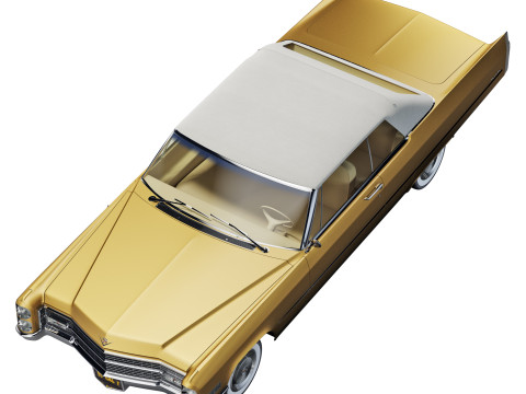 Cadillac coupe de ville convertible 1966 Modelo 3D