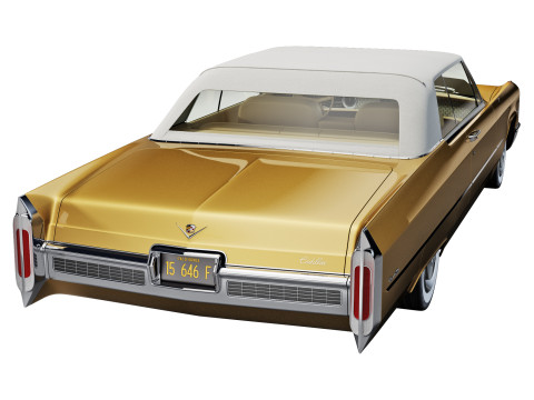 Cadillac coupe de ville convertible 1966 Modelo 3D