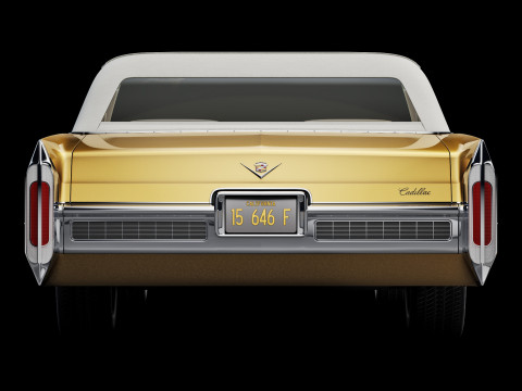 Cadillac coupe de ville convertible 1966 Modelo 3D