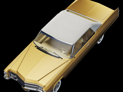 Cadillac coupe de ville convertible 1966 Modelo 3D