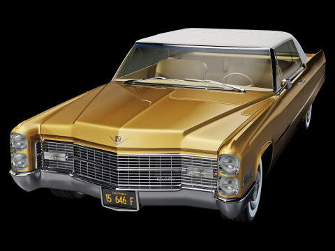 Cadillac coupe de ville convertible 1966 Modelo 3D