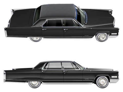 Cadillac fleetwood 1966 3Dモデル