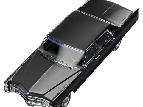 Cadillac fleetwood 1966 3D Model