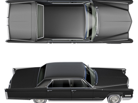 Cadillac fleetwood 1966 3Dモデル