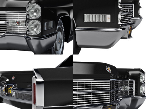 Cadillac fleetwood 1966 3Dモデル