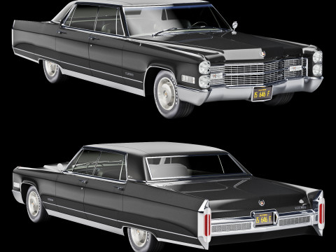 Cadillac fleetwood 1966 3Dモデル