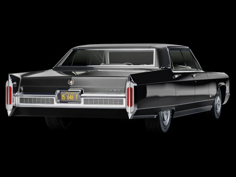 Cadillac fleetwood 1966 3D Model