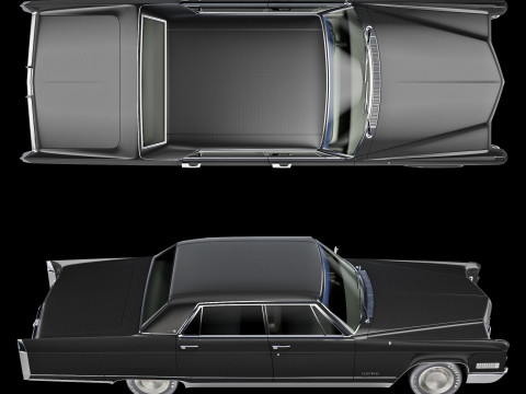 Cadillac fleetwood 1966 3Dモデル