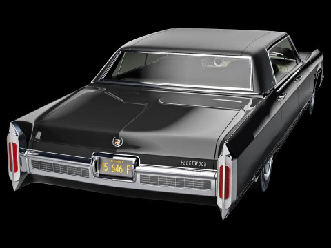 Cadillac fleetwood 1966 3D Model