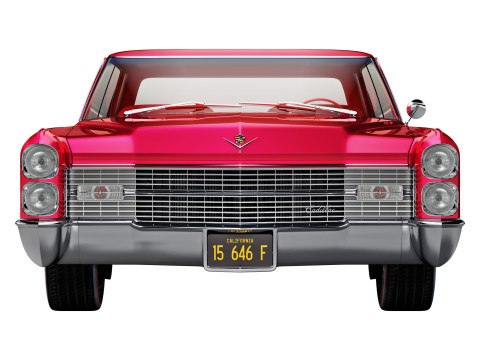 Cadillac sedan de ville 1966 3D Model