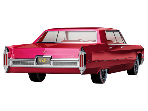 Cadillac sedan de ville 1966 3D Model