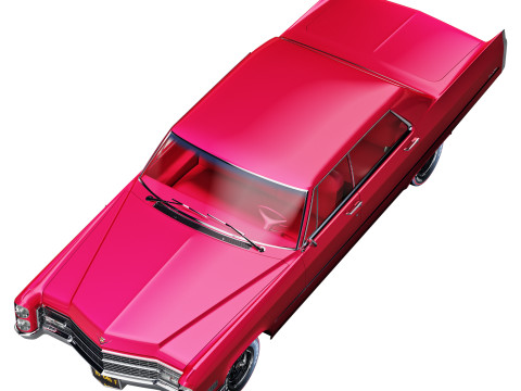 Cadillac sedan de ville 1966 3D Model