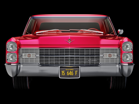 Cadillac sedan de ville 1966 3D Model
