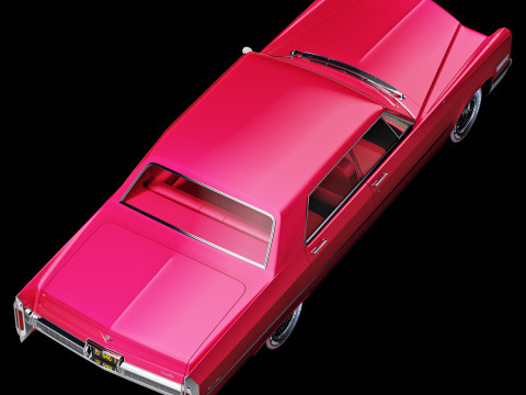 Cadillac sedan de ville 1966 3D Model