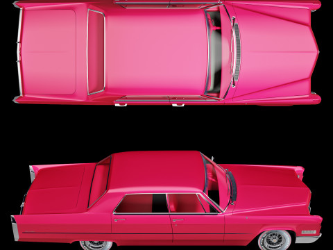 Cadillac sedan de ville 1966 3D Model