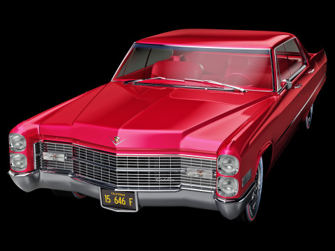 Cadillac sedan de ville 1966 3D Model