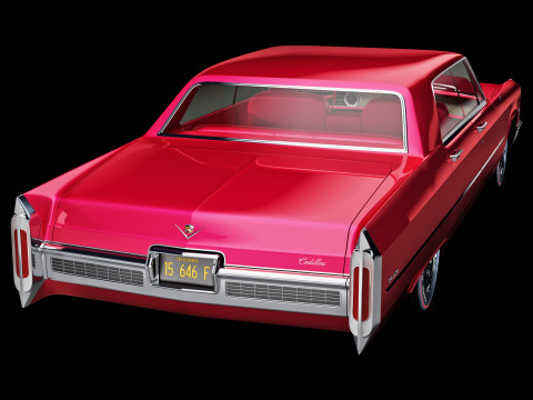 Cadillac sedan de ville 1966 3D Model