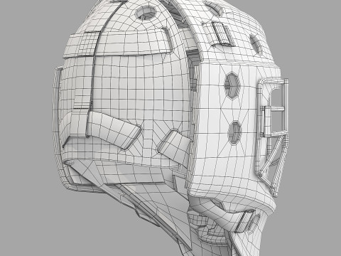 Bauer Profile 960 Goalie Mask Modelo 3D