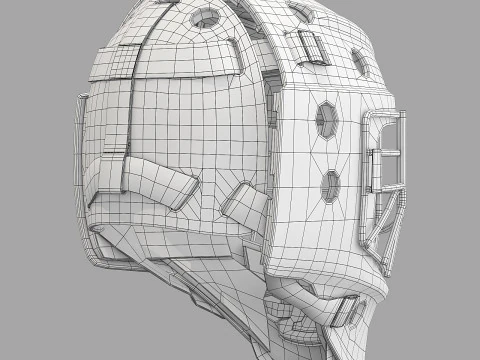 Bauer Profile 960 Goalie Mask 3D Model