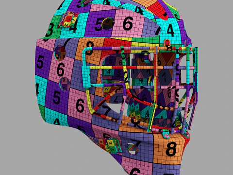 Bauer Profile 960 Goalie Mask 3D Model