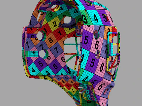 Bauer Profile 960 Goalie Mask 3D Model