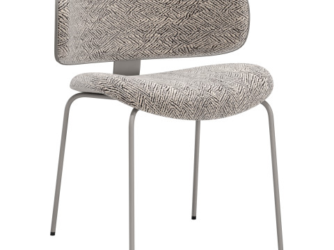 Black tie dining set natalia chair-medison table 3D Модель