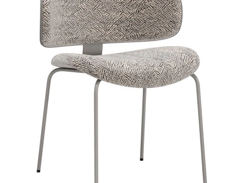 Set da pranzo Black Tie sedia Natalia-tavolo Medison Modello 3D