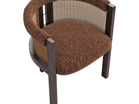 Black tie kumiko chair Modelo 3D