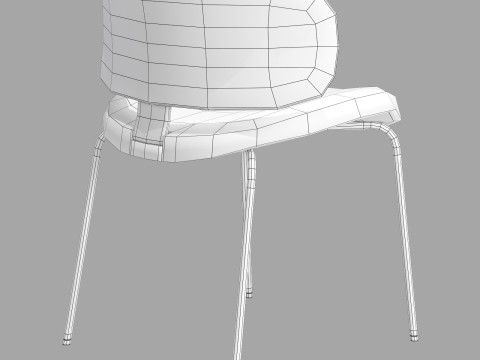 Black tie natalia chair Modelo 3D