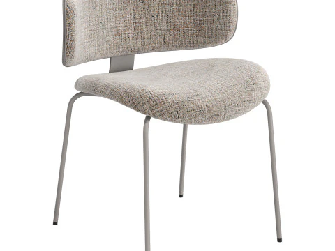 Black tie natalia chair 3D Model