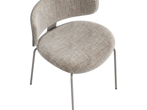 Black tie natalia chair 3D Model