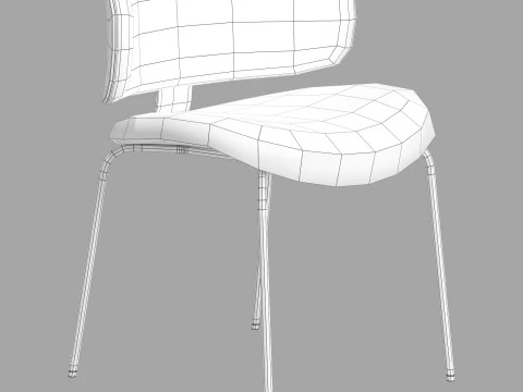 Black tie natalia chair 3D Model