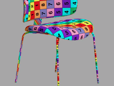 Black tie natalia chair 3D Model