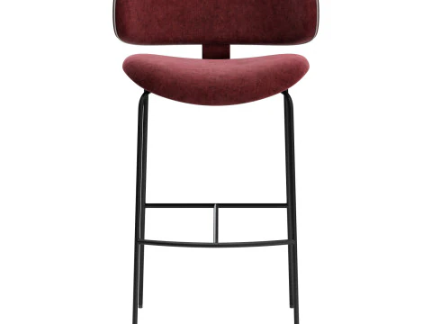 Black tie natalia stool 3D Model