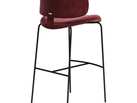 Black tie natalia stool 3D Model