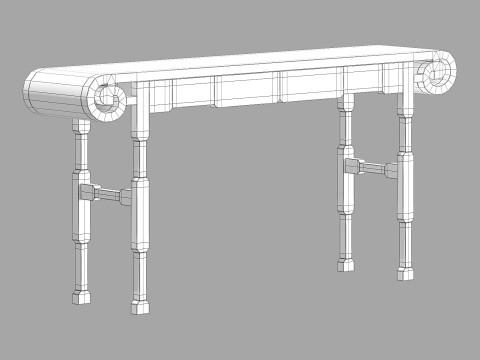 Chinese console 001 3D Model