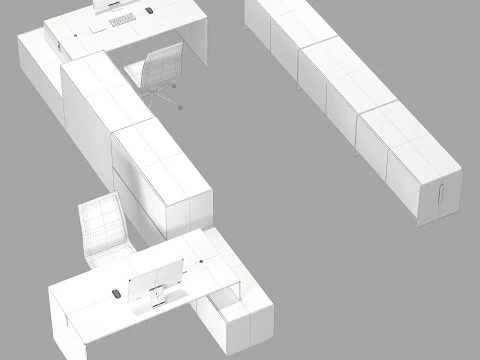ガロッティとラディーチェ エア 1 アップ デスク 3Dモデル