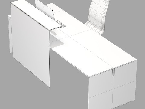 Gallotti and radice air desk modesty Modelo 3D