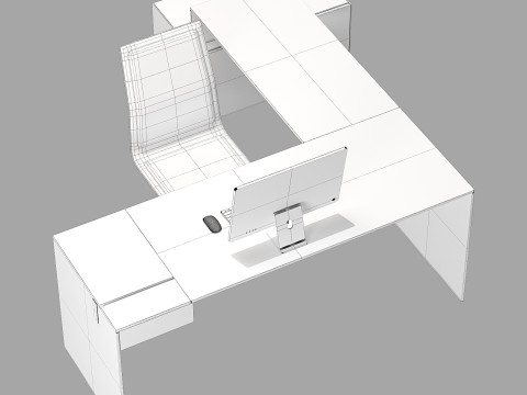 Gallotti and radice air desk w 3D मॉडल