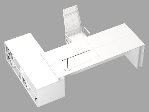 Gallotti and radice milano 1 desk 3D 모델