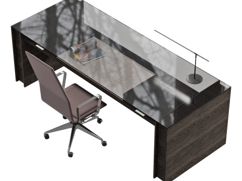 Gallotti and radice milano desk Modello 3D