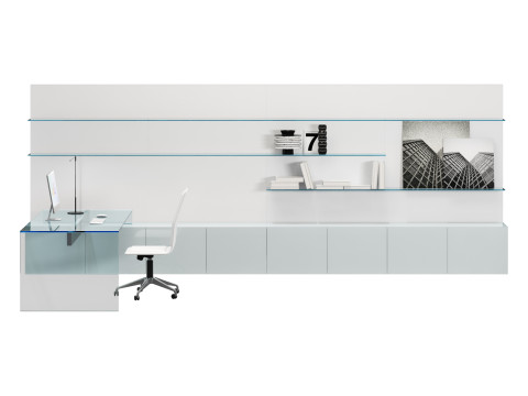 Gallotti and radice office set elle plus 10-air desk Modelo 3D