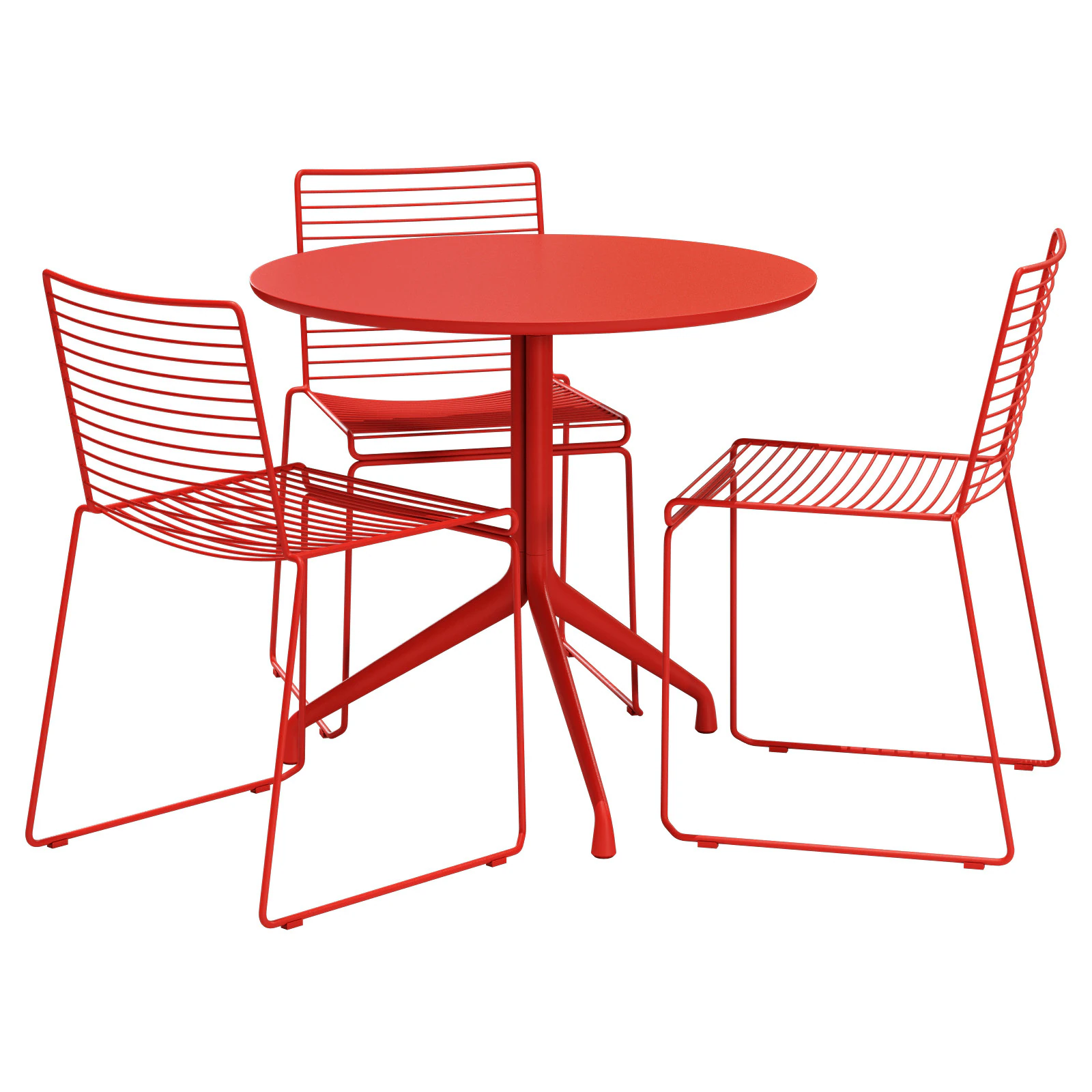 Hay dining set hee chair-AAC table 3D Model .c4d .max .obj .3ds .fbx .stl .blend 
