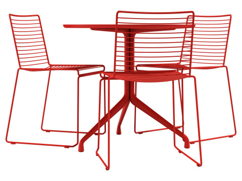 Hay dining set hee chair-AAC table Modelo 3D
