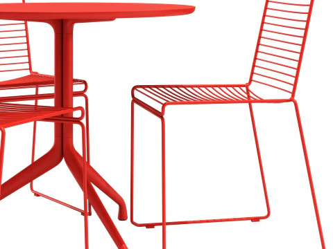 Hay dining set hee chair-AAC table 3D Model