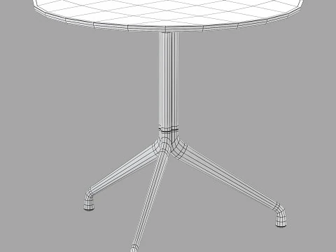 Hay dining set hee chair-AAC table 3D Model