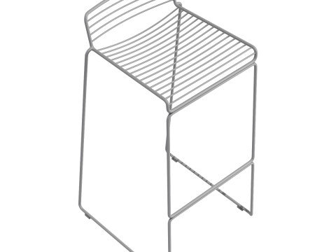 HAY hee-bar stool high Modelo 3D